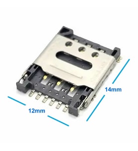 Nano Sim Kart Soket Micro 6 Pin Açılabilir Kilitli Kapak Gsm Akıllı Saat Apple iPhone Cep Telefonu