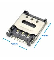 Nano Sim Kart Soket Micro 6 Pin Açılabilir Kilitli Kapak Gsm Akıllı Saat Apple iPhone Cep Telefonu