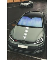 Oto Kaput Sticker Ok Ucu 3'Lü Beyaz 12*60 Cm