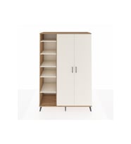 Hyperion Gardrop 7 Raflı 2 Kapaklı Tek Askılı 132x44x195 Çam-Aytaşı