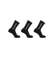 Salomon Everyday Crew 3-Pack Unisex Çorap LC2086100 (Siyah)