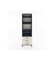 Hyperion Dolap 4 Raflı 3 Çekmeceli 60x44x195 Antrasit-Aytaşı