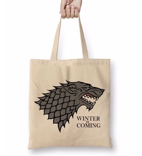 Game of Thrones Winter is Coming Bez Çanta Uzun Saplı