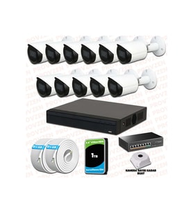 Provzen Dahua 11 Kameralı IP 1080P Gece Görüşlü Güvenlik Kamerası
