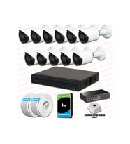 Provzen Dahua 11 Kameralı IP 1080P Gece Görüşlü Güvenlik Kamerası