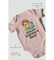 Amcamı Aratmayın Bana! Kısa Kollu Bebek Body %100 Pamuk