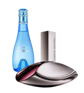 Calvin Klein Euphoria EDP 100ml + Davidoff Cool Water EDT 100ml Kadın Parfüm Set
