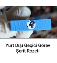 Yurt Dışı Geçici Görev Şerit Rozeti (Çok Renkli)