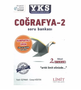 *KAMPANYA* LİMİT YKS COĞRAFYA 2 SORU BANKASI  SÖZEL 2.OTURUM