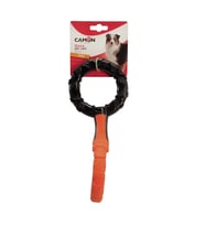 Camon TPR Çift Halka Isırma ve Çekiştirme Odaklı Eğlenceli Köpek Oyuncağı 26 cm