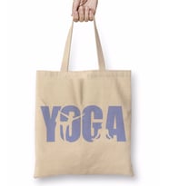 Yoga Logo Bez Çanta Uzun Saplı