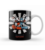 Cuphead Retro Japanese Kupa Bardak Porselen