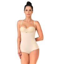 TEN MI Emay 2723 Lazer Kesim Göğsü Açık Slip Korse