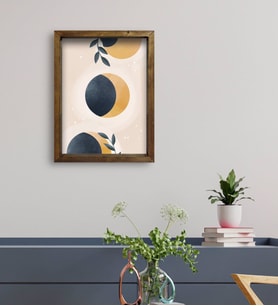 BK Gift Otel Odası Konseptli Doğal Masif Ahşap Çerçeveli Tablo 45x65cm-94