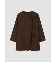 LCW Modest Kahverengi Kruvaze Yaka Kadın Kimono