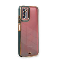 Samsung Galaxy A03s Kılıf Liva Lens Silikon - Yeşil