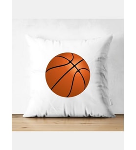 Basketbol Toplu Kırlent Kılıfı - Basketçi Yastık Kılıfı