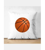 Basketbol Toplu Kırlent Kılıfı - Basketçi Yastık Kılıfı