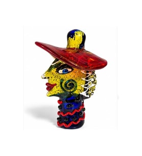 Kişiye Özel El Yapımı Murano Cam Sanat Objesi - 25x20x35cm