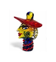 Kişiye Özel El Yapımı Murano Cam Sanat Objesi - 25x20x35cm