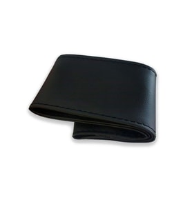 Universal Uyumlu Kamyon Tır Dikmeli Deri Direksiyon Kılıfı Soft Siyah Ipli 45×10.5cm