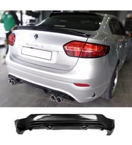 Renault Fluence Sağ Sol Çift Çıkışlı Arka Ek Difüzör Siyah Plastik 2009-2016 Arka-difizör-bodykit-ek