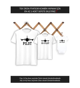 Baba Oğul Kız Pilot Co-Pilot (TEK ÜRÜN FİYATIDIR KOMBİN YAPMAK İÇİN EN AZ 2 ADET SEPETE EKLEYİNİZ)