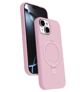 Durukar® iPhone 14 Regal Magsafe Standlı Kapak - Açık Pembe