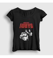 Presmono Kadın Siyah Iwbys Band Maneskin T-Shirt 359742tt