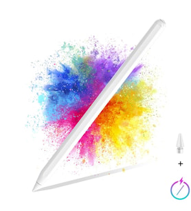 iPad Air/Pro 11/ 12.9 /13inç Pencil 2.Nesil Uyumlu Avuç İçi Red/Eğim Stylus Doku (Beyaz)