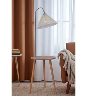 ATLAS NATUREL-GRİ LAMBADER PİLELİ KREM ABAJURLU