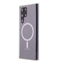 Samsung Galaxy S22 Ultra Kılıf Magneticsafe Şeffaf Silikon - Şeffaf