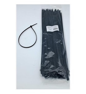 Cırt 4,8mm X 380mm Kablo Bağı İthal Siyah (100 Adet)