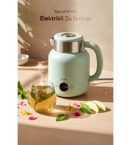 Elektrikli Su Isıtıcı Kettle Çelik Hazne Retro 1.5 L Su Yeşili Kt-01 Retrofi