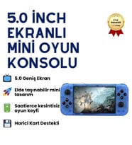 RG50XX 20.000 Oyun Retro Taşınabilir Oyun Konsolu 5 Inç IPS Ekran Dört Çekirdekli 64GB