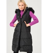 Z6741 DEWBERRY BAYAN YELEK-SİYAH