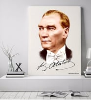 BK Gift Kişiye Özel Atatürk Temalı 50x70 KANVAS TABLO -15