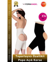 #Korse İz Göstermeyen Kaymaz Dikişsiz Vücut Şekillendiren Kalça Toparlayıcı Popo Açık Korse 4'lü Set
