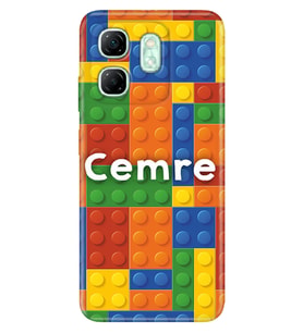 İnfinix Hot 8 9 10 12 20 20i 30 30i 40 40i 50 50i 60i Pro Plus 4G 5G Kılıf İsim Yazılı Kişiye Özel Model-13 (Çok Renkli)