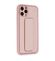 İphone 11 Pro Kılıf Co Deri Standlı Kapak - Pembe