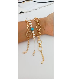 3 Adet Gold Renk Bileklik :2