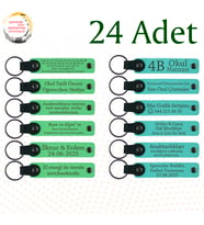 F Yeşili & Turkuaz, Şirket Yıl Dönümüne Anlamlı Sürpriz, 24’lü Set, Kişiye Özel Deri Hediyelik