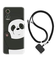 General Mobile GM 21 Pro GM 22 Pro Plus Kılıf Boyun Askılı Silikon Hello Panda 1709