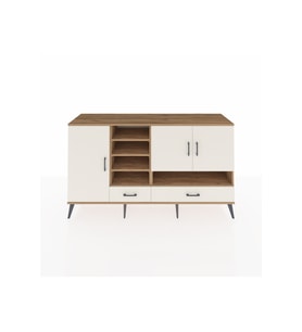 Hyperion Konsol 8 Raflı 2 Çekmeceli 3 Kapaklı 176x44x99 Çam-Aytaşı
