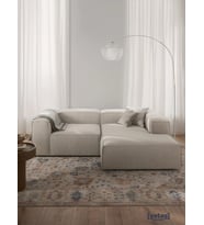 Most Mollis Plus Sağ Köşe 2 Modül Köşe 01 Beyaz Bukle Kumaş Yumuşak Sünger(EVİNİZE TESLİM)