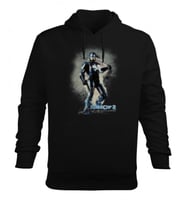 Robocop Erkek Kapüşonlu Hoodie Sweatshirt (Siyah)