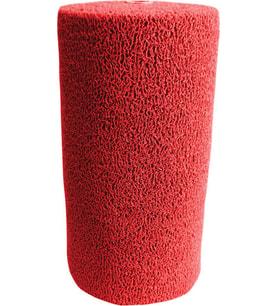 ABK Plastik Kıvırcık Kaydırmaz Paspas 14 Mm Kaymaz Yolluk Kaydırmaz Halı 100cm KIRMIZI 12m (A.Kırmızı)