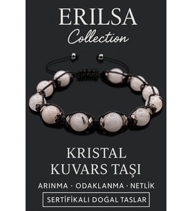 Sertifikalı Terahertz & Kristal Kuvars Taşı Bileklik – Arınma, Netlik ve Enerji Güçlendirme (Çok Renkli)