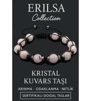 Sertifikalı Terahertz & Kristal Kuvars Taşı Bileklik – Arınma, Netlik ve Enerji Güçlendirme (Çok Renkli)