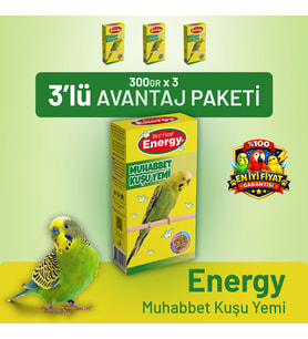 Energy Muhabbet Kuşu Yemi - 3 Adet